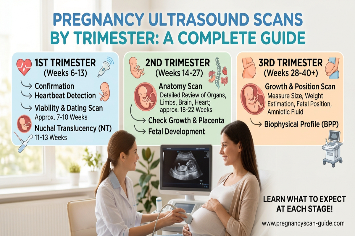 Pregnancy Ultrasound Scans: A Trimester-by-Trimester Guide