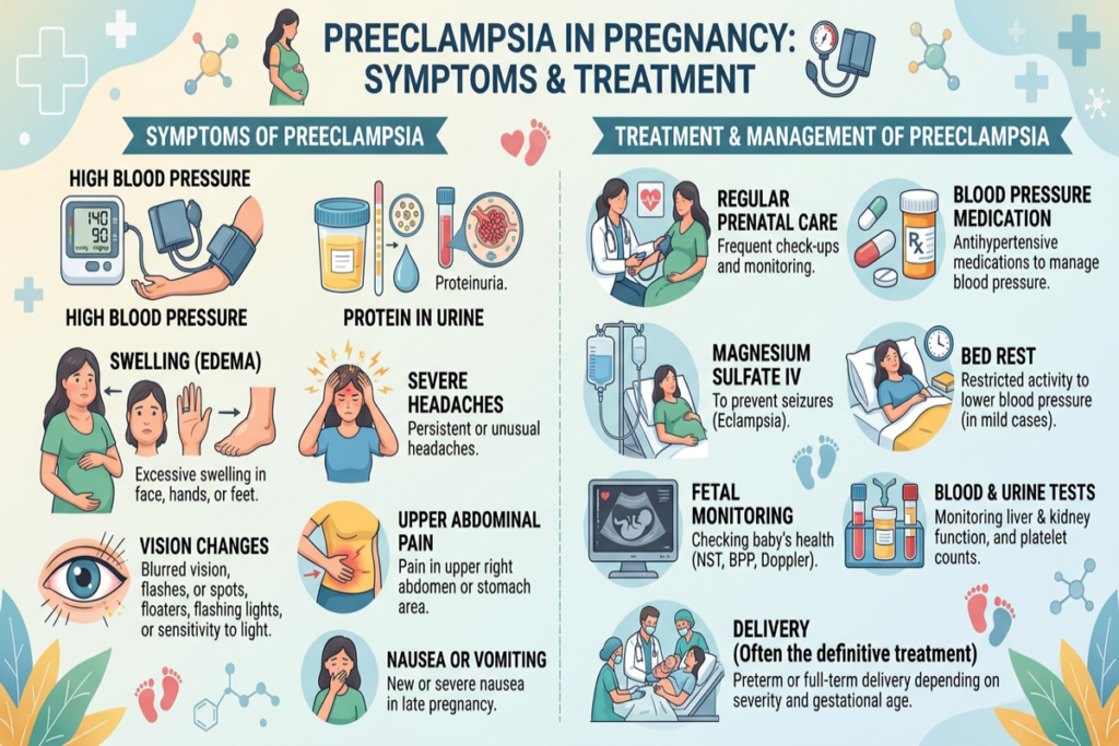 Preeclampsia in Pregnancy: Symptoms & Treatment
