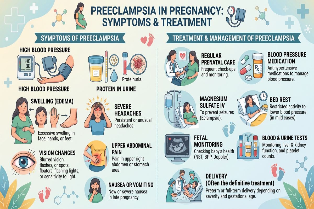 Preeclampsia in Pregnancy: Symptoms & Treatment