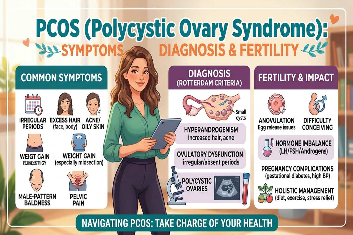 PCOS (Polycystic Ovary Syndrome): Symptoms, Diagnosis & Fertility